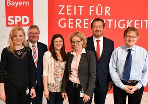 Das neu gewählte Spitzenteam der BayernSPD