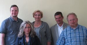 v.l.n.r.: Alexander Röhlig, Ramona Lüdtke, MdB Petra Ernstberger, Ulrich Scharfenberg und Klaus Adelt.