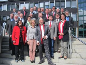 Kreistagsfraktion mit Mitglieden der ALB und den Grünen
