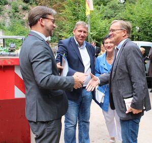 Florian Pronold, Andreas Schwarz, Inge Aures, Andreas Starke (von links)