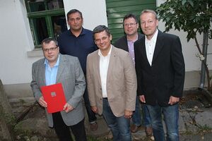 v.l.n.r: Uwe Hauenstein, Wolfgang Popp, Ulrich Scharfenberg, Ingo Dimmling, Thomas Weiher