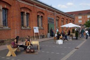 Das Lagarde-Gelände während des Kontakt-Festivals ©Foto: Stadt Bamberg