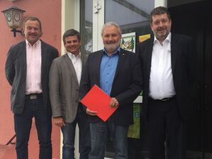 vlnr: Hagen Rothemund, Ulirch Scharfenberg, Günther Rosmann und Jörg Nürnberger